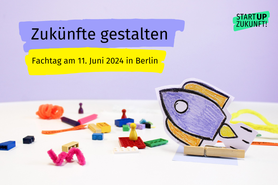 Titelbild: Zukünfte gestalten. Fachtag am 11. Juni 2024 in Berlin